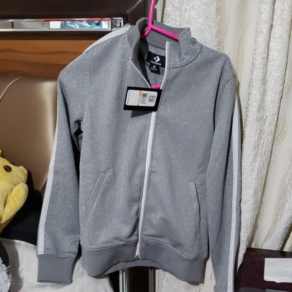 CONVERSE X MILEY CYRUS FULL ZIP JACKET GLITTER  S - Picture 5 of 8